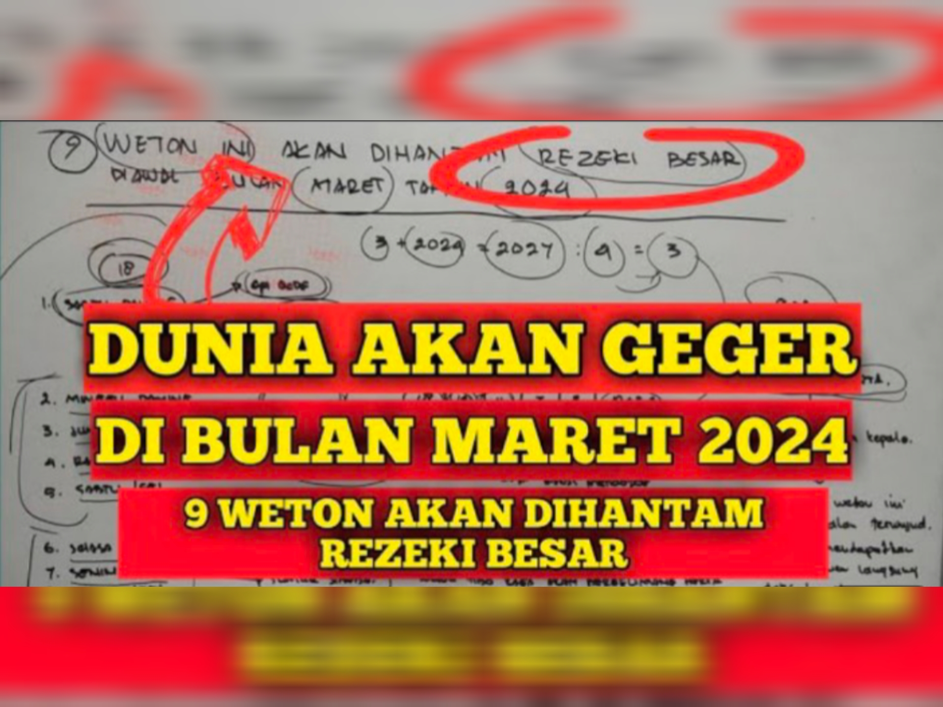 9 Weton Ini Diprediksi Raih Rezeki Besar di Awal Maret 2024