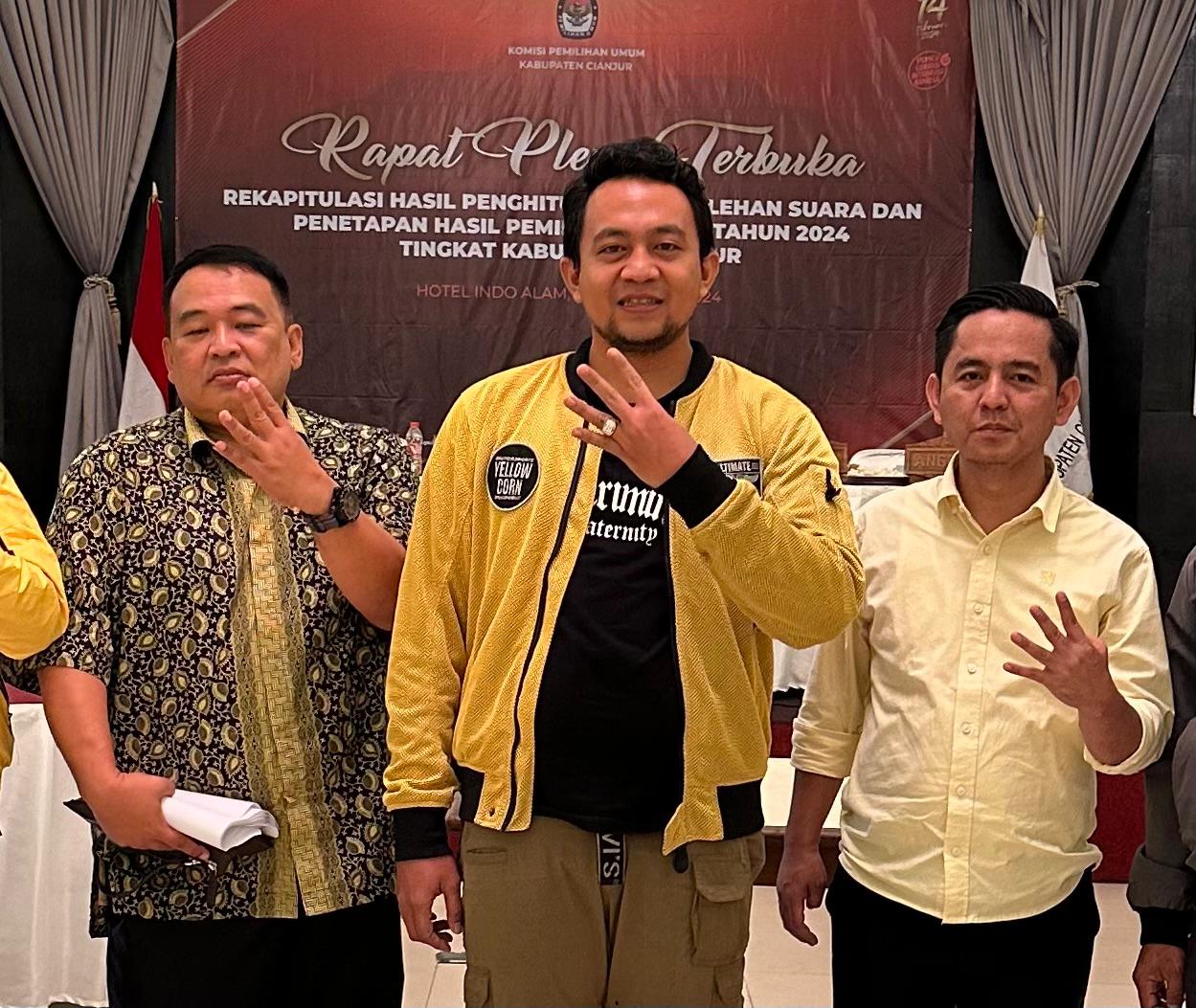 KPU Cianjur Gelar Pleno, Golkar Apresiasi Kinerja Penyelenggara