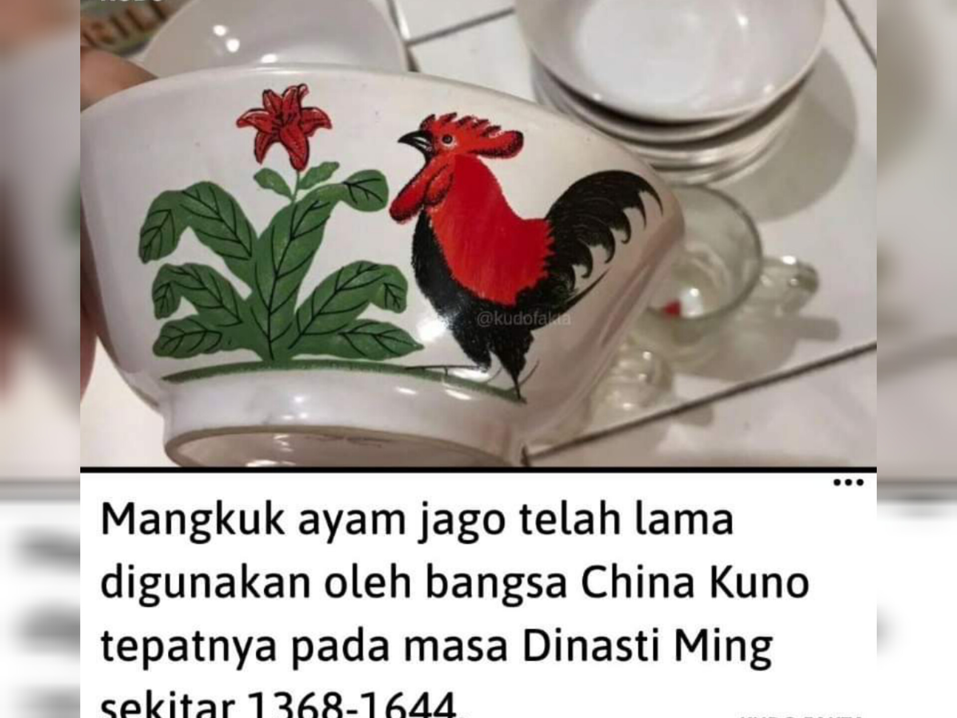 Mangkuk Ayam Jago: Dari Mana Asal Usulnya?