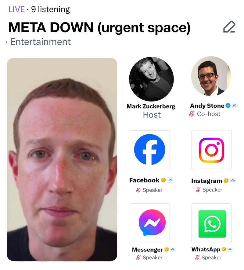 Meme Mark Zuckerberg di Twitter Saat Facebook dan Instagram Down