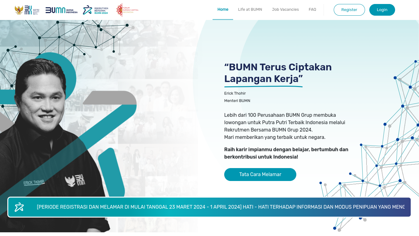 Rekrutmen Bersama BUMN 2024 Resmi Dibuka, Cek Lowongan Kerjanya Sekarang!