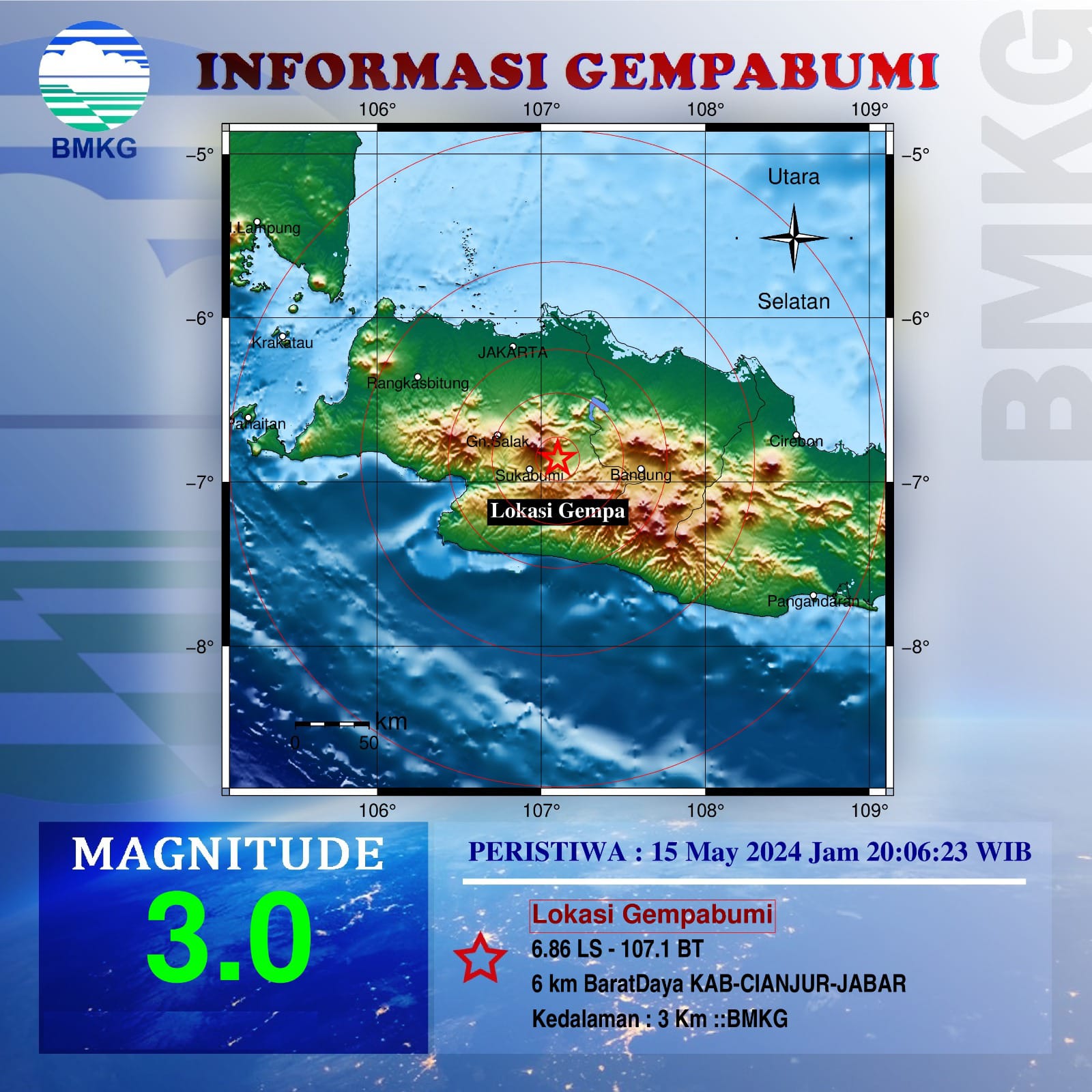 Malam-Malam Cianjur Diguncang Gempa, Warga Memilih Diam di Teras Rumah Sampai Situasi Aman