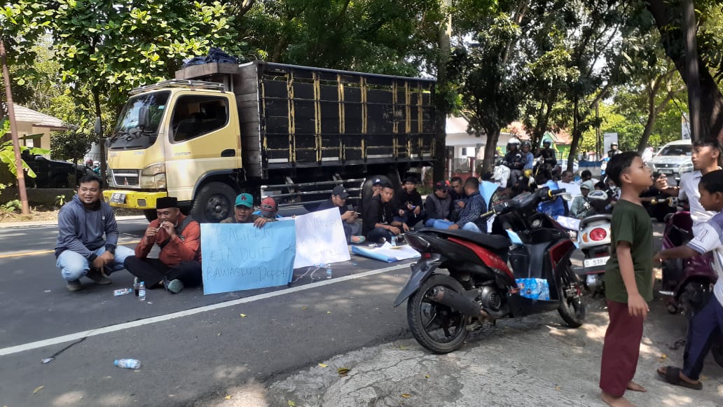 Puluhan Aktivis Cianjur Geruduk Bawaslu Pertanyakan Sejumlah Persoalan Pemilu