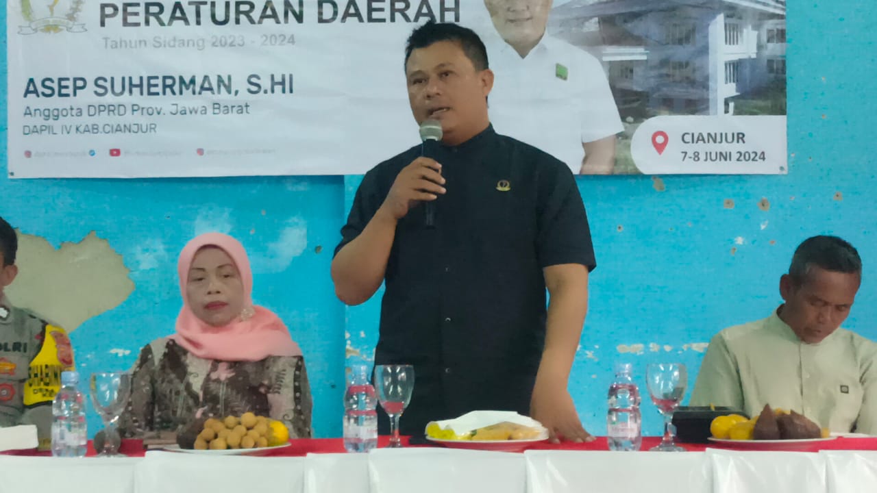 Perkuat Pemahaman Masyarakat, Anggota DPRD Jabar Asep Suherman Gencar Sosialisasi Perda Soal Pesantren di Cianjur