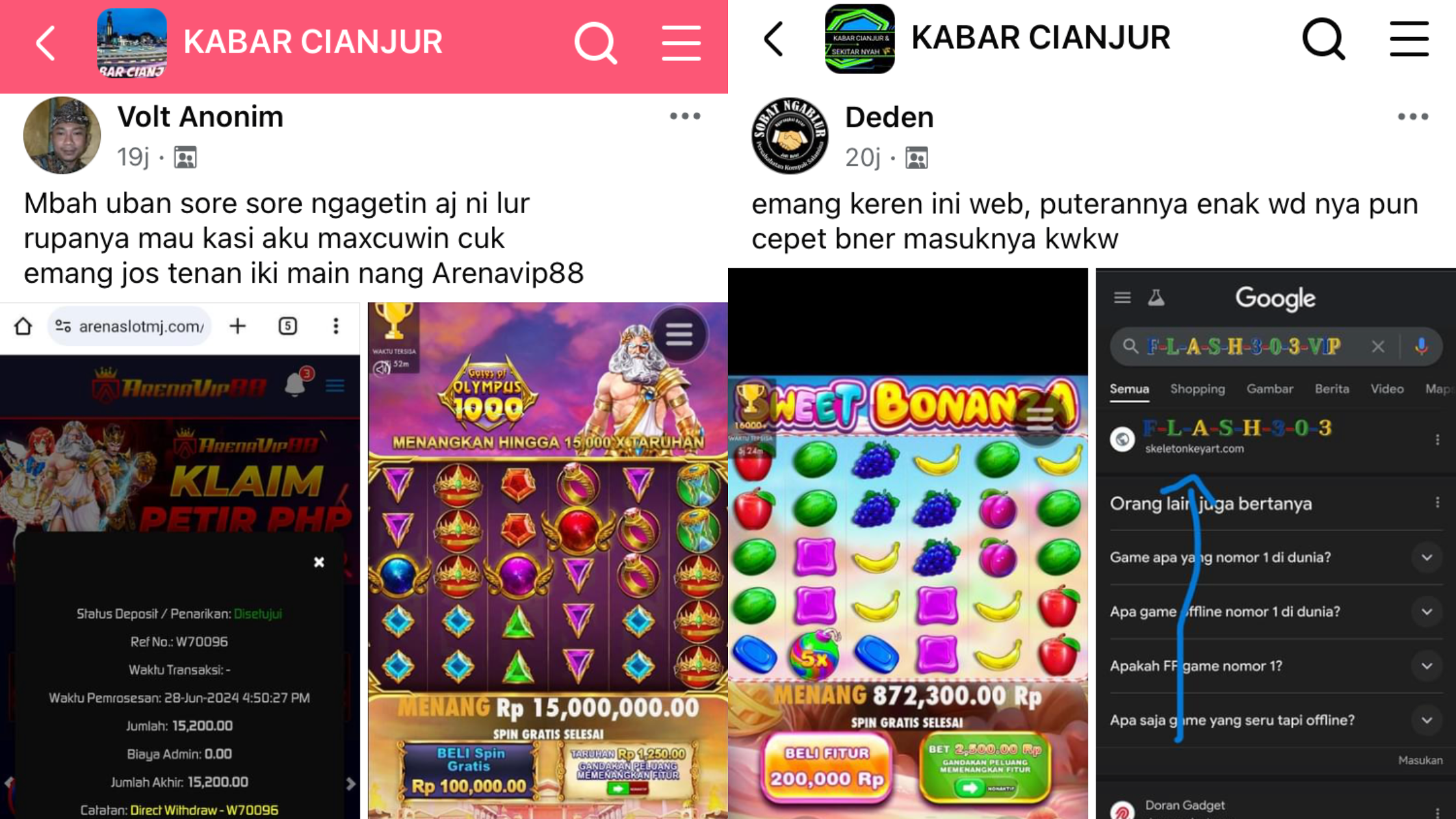 Promosi Judi Online Menyebar di Berbagai Grup Facebook Warga Cianjur, Pemkab Sudah Berbuat Apa?