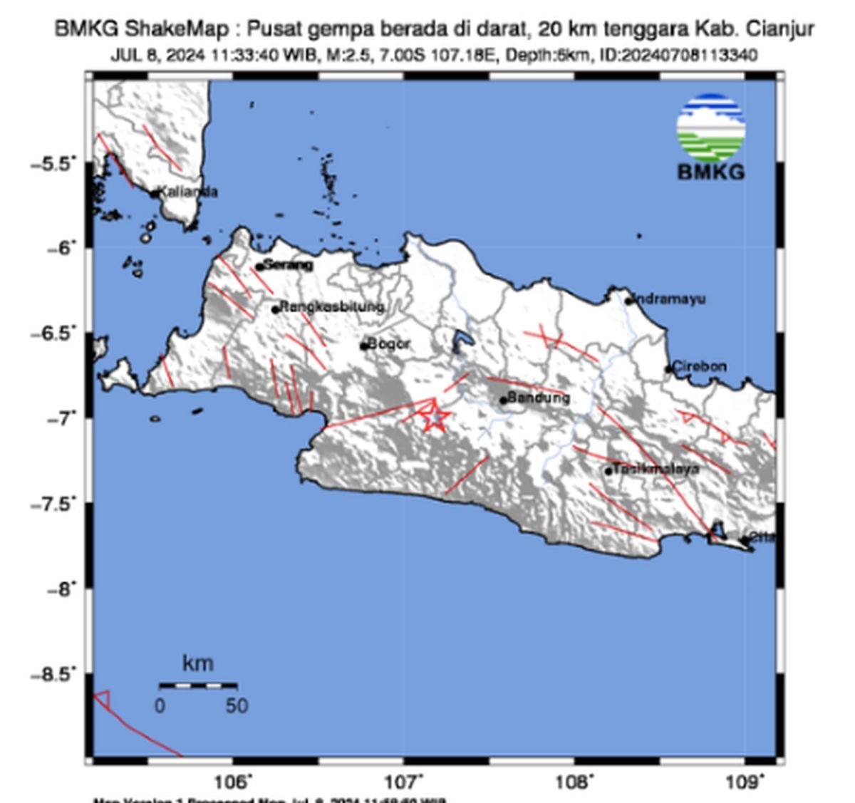 Sesar Cugenang Bergerak Lagi! Gempa Magnitudo 2,3 Guncang Kabupaten Cianjur, Ini Penjelasan BMKG