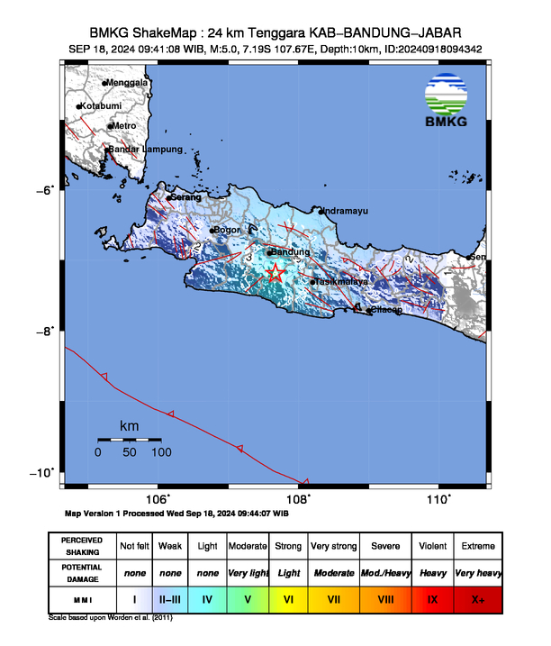 Gempa Kabupaten Bandung Akibatkan Ratusan Warga Mengungsi