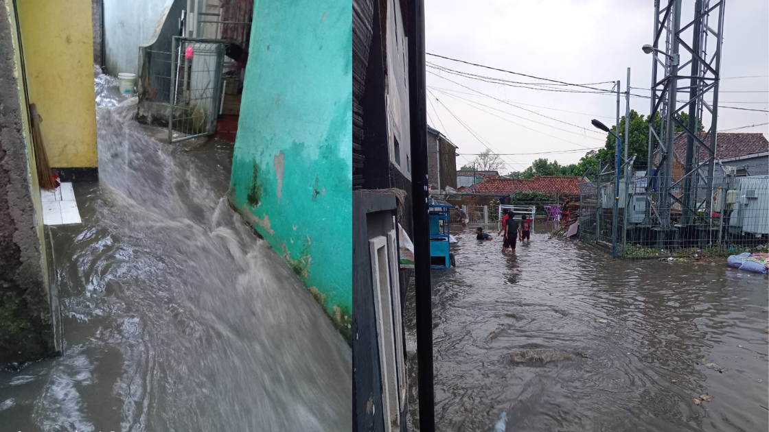 Hujan Deras, Bojongherang Cianjur Terendam Banjir