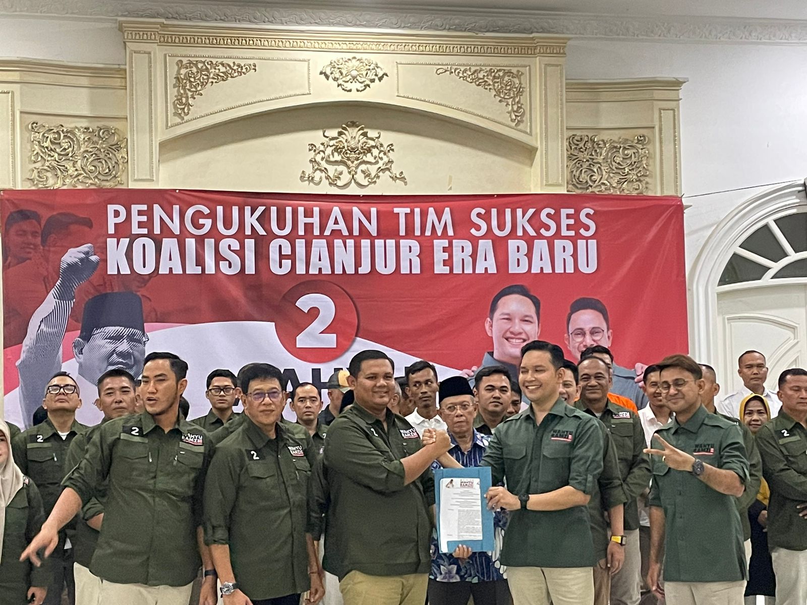 Ketua Gerindra Cianjur Pimpin Timses Wahyu-Ramzi, Pengukuhan Terlambat Karena Takut Dicontek