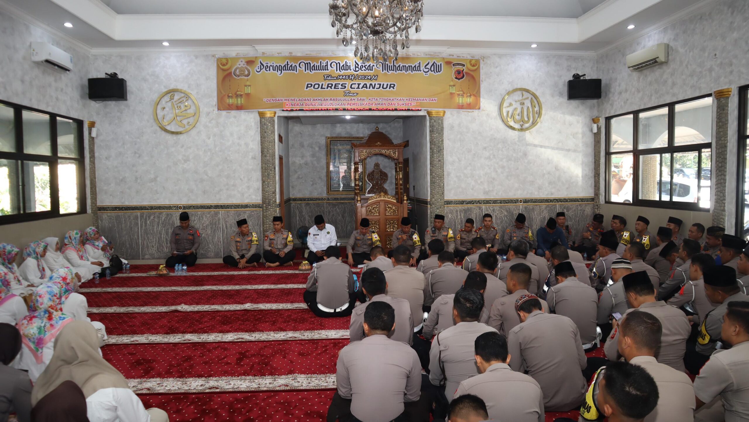 Polres Cianjur Peringati Maulid Nabi Muhammad SAW 1446 H dengan Santunan Anak Yatim