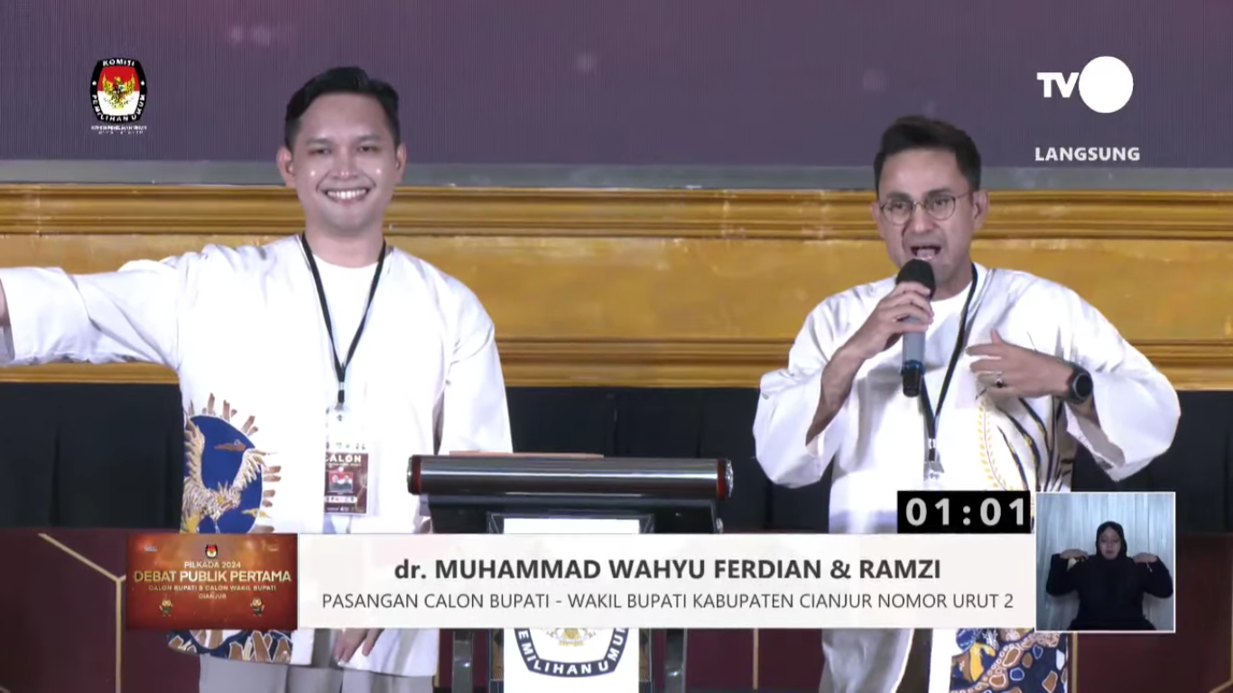 Berbicara Seni Budaya di Debat Pilkada Cianjur 2024, Ramzi: Saya 25 Tahun di Dunia Entertainment