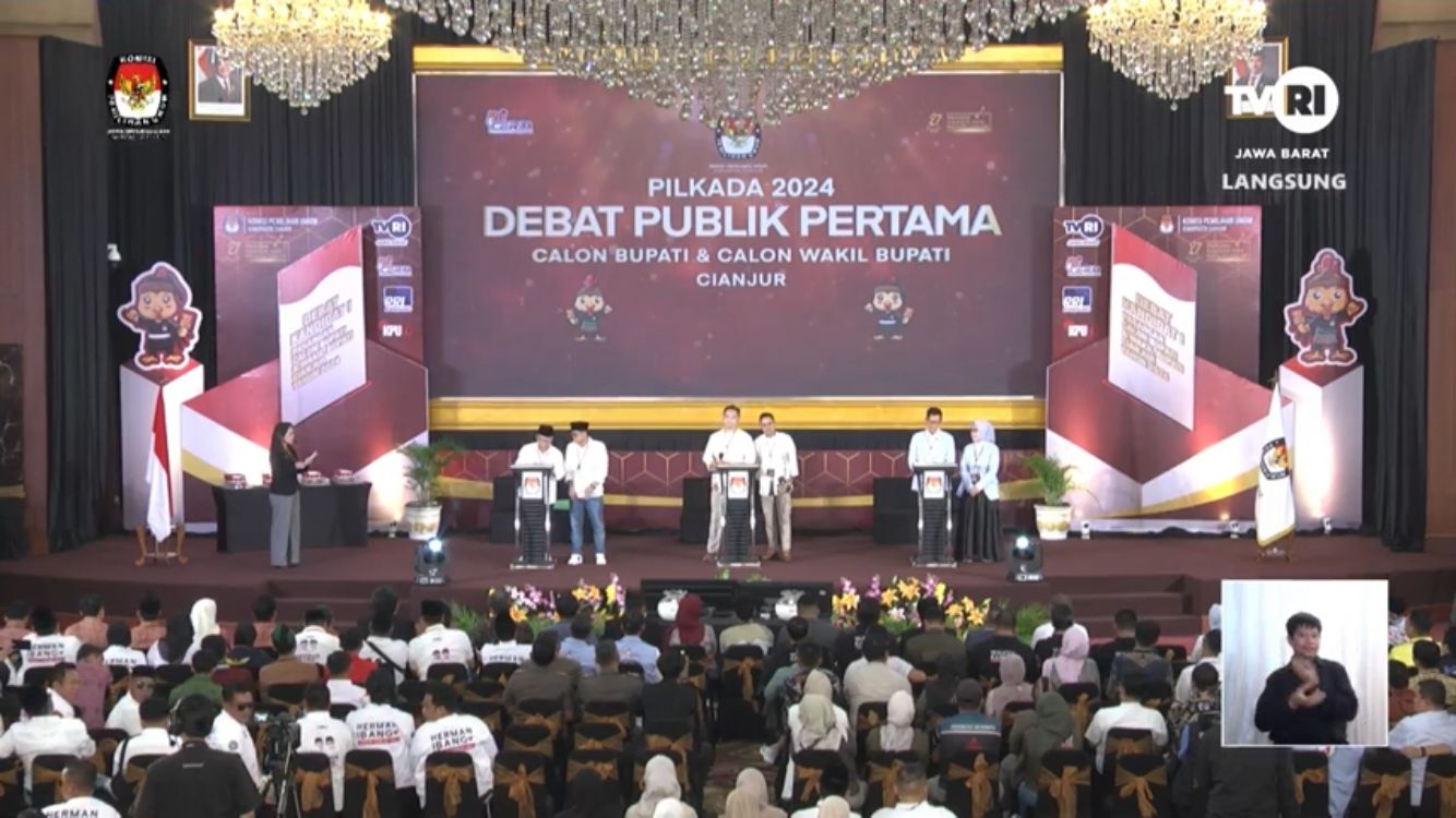 Debat Perdana Pilkada Cianjur 2024: Paslon Bahas Kemiskinan, Pengangguran, dan Pemberdayaan Masyarakat