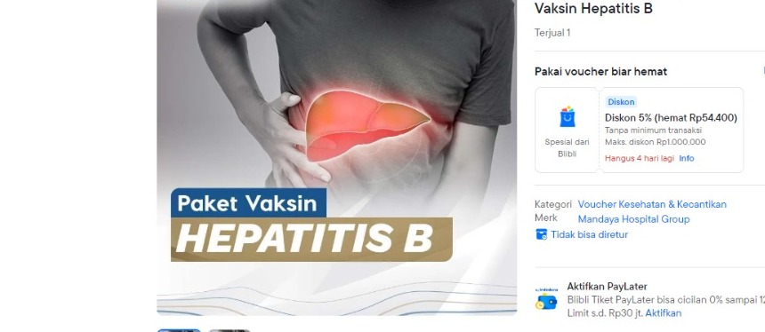 Lima Alasan Aajib Memiliki Voucher Vaksin hepatitis b di blibli.com Berapa Kali Setahun