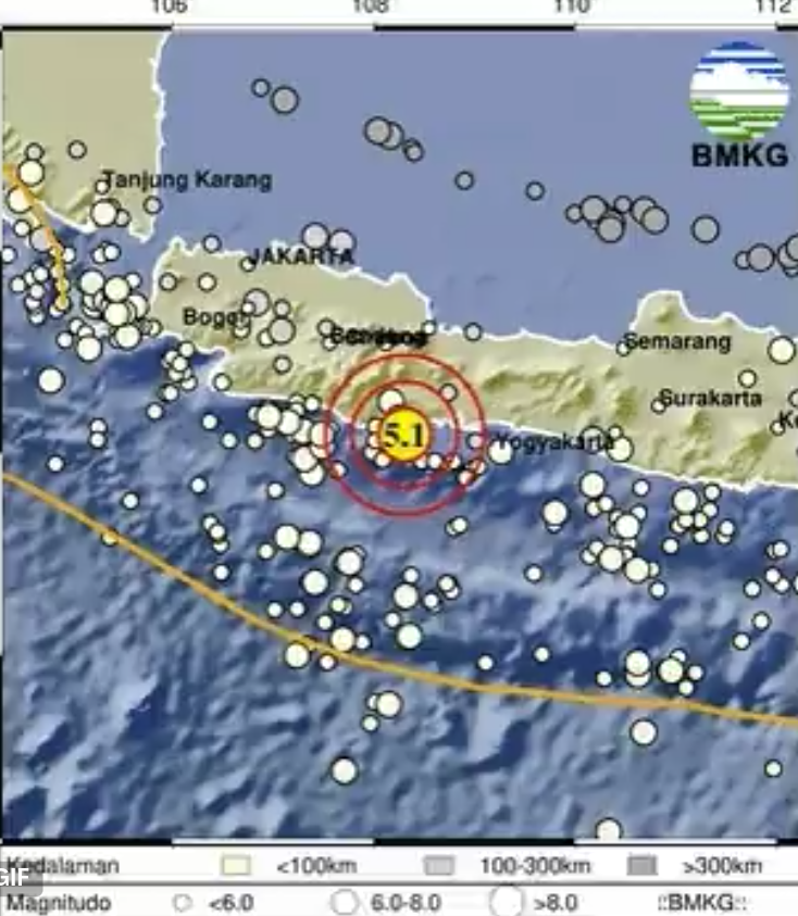 Pangandaran Diguncang Gempa 5,1 Magnitudo, Terasa Sampai Cianjur