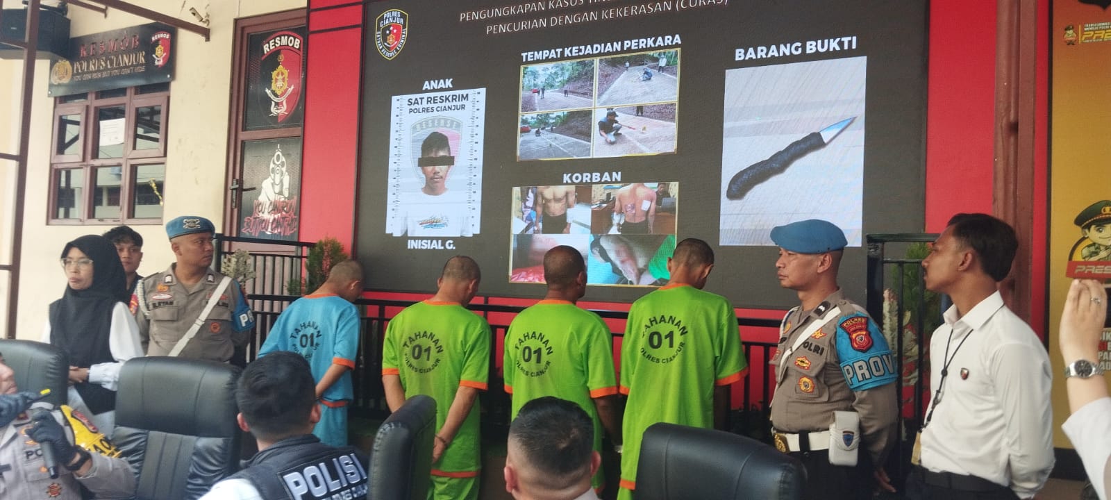 Polres Cianjur Tangkap Remaja Pelaku Pembegalan Ojek Online di Campaka