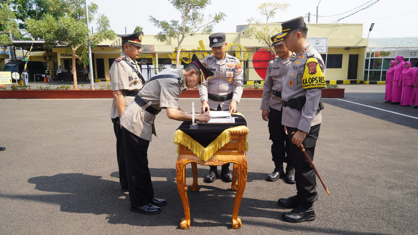 Sertijab Sejumlah Kapolsek dan Kasat Samapta Polres Cianjur