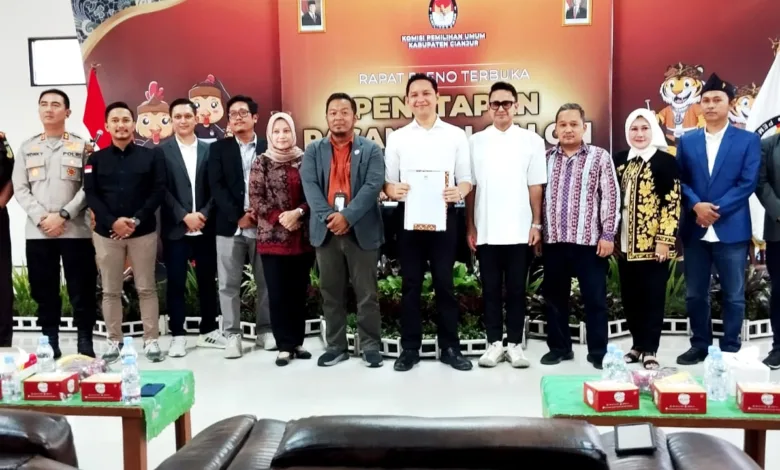 KPU Cianjur Resmi Tetapkan Wahyu-Ramzi jadi Bupati Wabup Terpilih