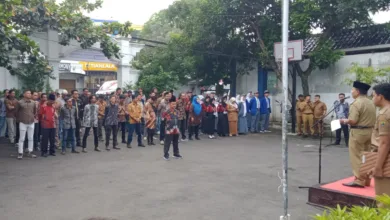 Momen Langka, Para Wartawan di Cianjur Peringati Hari Pers Nasional ke-79 dengan Upacara Bendera