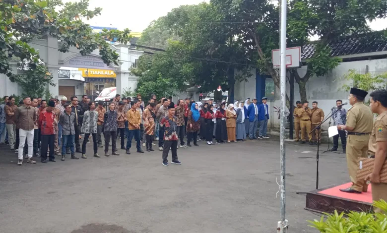 Momen Langka, Para Wartawan di Cianjur Peringati Hari Pers Nasional ke-79 dengan Upacara Bendera