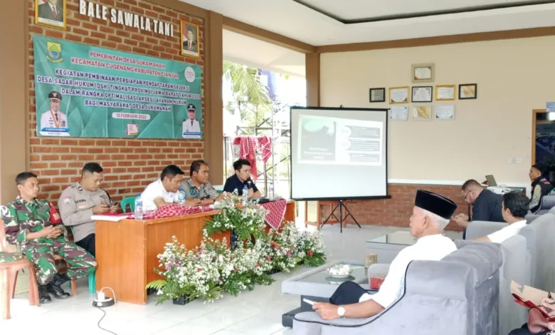 Pemdes Sukamanah Cugenang Tingkatkan Pelayanan Masyarakat, Ikuti Seleksi Desa Sadar Hukum Tingkat Provinsi