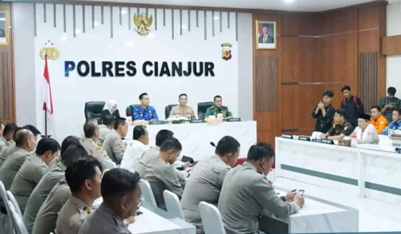 Polres Cianjur gelar Rakor Linsek untuk kesiapan pengamanan Idul Fitri 1446 H