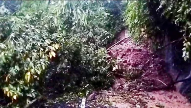 Akses utama yang menghubungkan Cianjur dan Sindangbarang terputus total akibat longsor