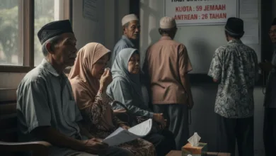 Calon jemaah haji di Cianjur menghadapi ketidakpastian setelah kuota haji 2026 anjlok menjadi 59 orang. Kebijakan baru menyebabkan antrean membengkak hingga 26 tahun.