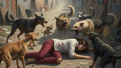 Seorang anak diserang kawanan anjing liar saat melintasi area Perkebunan, peristiwa itu terjadi di Campaka, Cianjur, saat seorang pelajar perempuan mengalami luka serius akibat serangan delapan ekor anjing liar. Foto: Ilustrasi