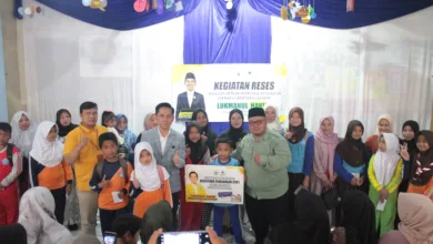 Lukmanul Hakim Gelar Reses di Desa Sindangjaya Cipanas, Beri Bantuan Beasiswa Aspirasi ke 208 Siswa SD