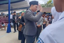 Bupati Cianjur dr. M. Wahyu Ferdian saat menyapa siswa SMP di Kabupaten Cianjur. Foto: Fauzi/CianjurUpdate