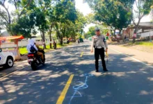Potret kecelakaan maut di jalan Raya Bandung, Sukaluyu Cianjur. Foto: Istimewa