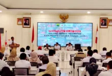Suasana penutupan Bulan Dana PMI Kabupaten Cianjur 2025 di Bale Praja Pendopo Cianjur, Rabu (11/2/2026). Penggalangan dana kemanusiaan berhasil menembus Rp1 miliar dan melampaui target tahun sebelumnya. Foto: Istimewa